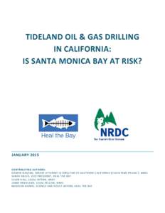 TIDELAND OIL & GAS DRILLING IN CALIFORNIA: IS SANTA MONICA BAY AT RISK? JANUARY 2015