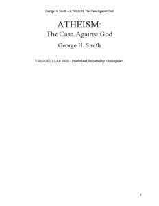 Microsoft Word - SMITH, George H. - Atheism - The Case Against God _v1.1_.d.