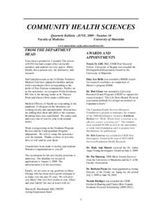 COMMUNITY HEALTH SCIENCES