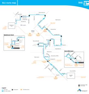 946  Bus route map H Roberts Rd