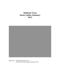 Microsoft Word - Range-wide Redband Trout Status Report 2012.doc