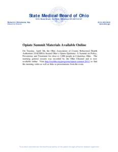 Microsoft Word - Opiate Summit note on letterhead --- April 2011.doc