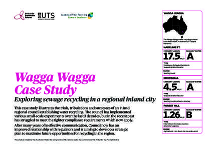 WAGGA WAGGA  The Wagga Wagga water recycling scheme is located in NSW, in Australia’s 5th largest inland city.