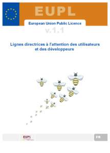 EUPL European Union Public Licence v.1.1  Lignes directrices à l’attention des utilisateurs