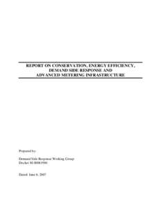 Energy law / Demand response / Electrical grid / Decoupling / Energy service company / New York State Energy Research and Development Authority / American Council for an Energy-Efficient Economy / Energy industry / EnerNOC / Energy / Energy conservation in the United States / Energy conservation