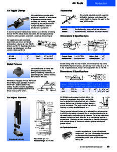 Air Tools Air Toggle Clamps Production  Accessories