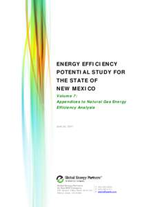 Microsoft Word - State of New Mexico EE Potential Study_Vol 7 Gas EE Appendices