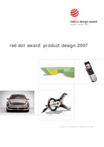 red dot award: product design[removed]in search of excellence in design since 1955