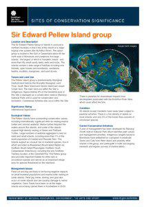 Sir Edward Pellew Island group Location and Description The Sir Edward Pellew Group of Islands is unusual in