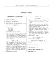 ASSEMBLÉE NATIONALE – SÉANCE DU 8 NOVEMBRE[removed]SOMMAIRE PRÉSIDENCE DE M. LOÏC BOUVARD