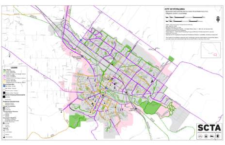 City of Petaluma Bicycle Map