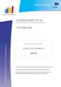 Standard Eurobarometer European Commission EUROBAROMETER 66 PUBLIC OPINION IN THE EUROPEAN UNION