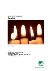 About Nordic Ecolabelled  Candles Version 2.0