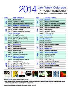 2014 Editorial Calendar.indd