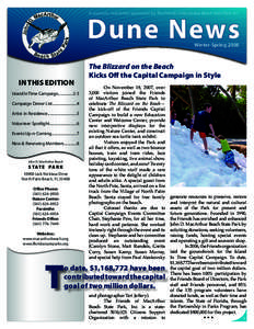 A quarterly newsletter sponsored by The Friends of MacArthur Beach State Park, Inc.  Dune News Winter-Spring[removed]IN THIS EDITION