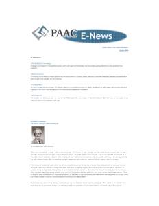 PAAC E-News, August, 2008