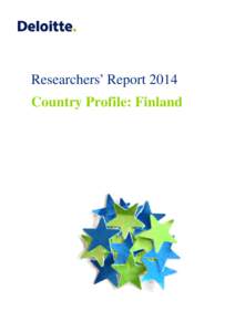 Researchers’ Report 2014 Country Profile: Finland TABLE OF CONTENTS 1.