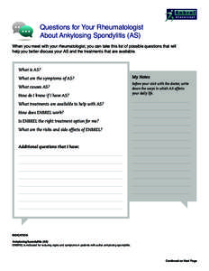  Questions for Your Rheumatologist About Ankylosing Spondylitis (AS)
