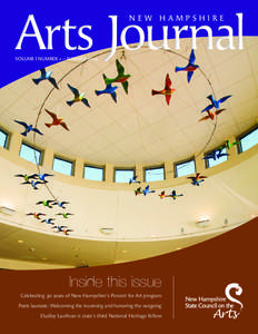 Arts Journal NEW HAMPSHIRE VOLUME I NUMBER 1 – SUMMER[removed]Inside this issue