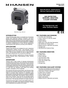 Bulletin A100f MAY 2013 Specifications, Applications, Service Instructions & Parts