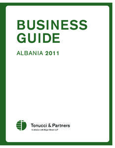 BUSINESS GUIDE ALBAN IA 2011 In alliance with Mayer Brown LLP
