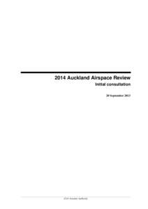 2014 Auckland Airspace Review - Initial consultation