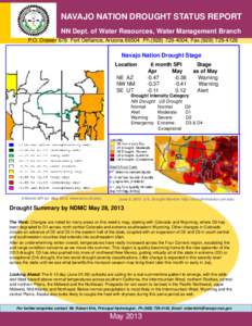 Navajo Nation DWR – Water Management Branch