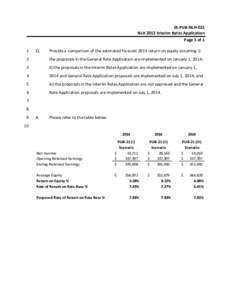 IR‐PUB‐NLH‐021  NLH 2013 Interim Rates Application  Page 1 of 1  1   Q. 