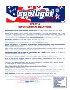 Newsletter of the American Reference Center Office of Public Affairs US Mission in New Zealand SEPTEMBER 2011 #8