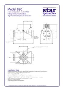 Modelport configuration - 50,8mm PCD 2 Stage Mechanical Feedback High Flow Electrohydraulic Servovalve  76