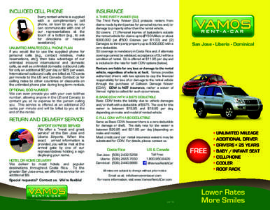 Car rental / Land transport / Damage waiver / Sport utility vehicle / Transport / Private transport / Vehicle insurance
