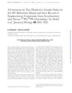 Bohemian Massif / Granite / Moldanubian Zone / Geology of Europe / Europe / Plate tectonics