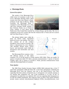 CONSERVATION HABITATS & SPECIES ASSESSMENTS  LA CWCS--DEC 2005 e. Mississippi Basin General Description: