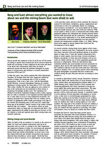 Bang and bust: sex and the mining boomPVv2012n160p26 Feature Paper