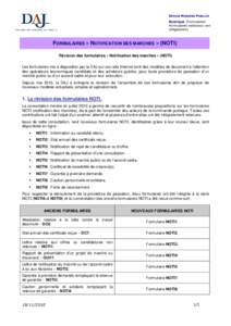 Fiche explicative - Nouveaux formulaires NOTI