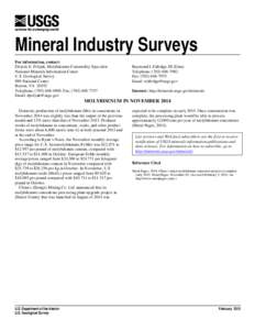 Refractory metals / Transition metals / Molybdenum / Tungsten / Ferromolybdenum / Molybdate / Climax mine / Chemistry / Matter / Chemical elements