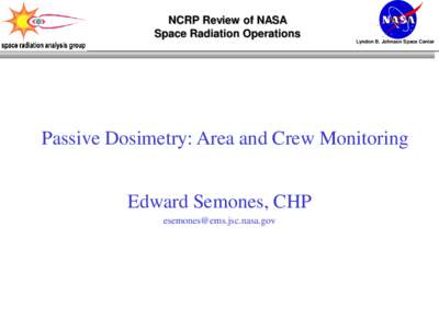 Passive Radiation Dosimeter