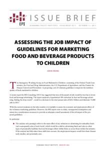 ISSUE BRIEF ECONOMIC POLICY INSTITUTE | ISSUE BRIEF #317 OC TOBER 11, 2011  ASSESSING THE JOB IMPACT OF