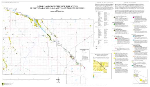 Native Plant Communities and Rare Species of Chippewa, Lac Qui Parle County and Yellow Medicine Counties