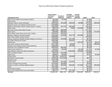 Fy 03 SR projected expenditures.PDF