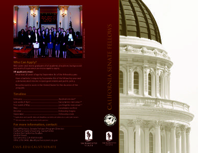 California Senate Fellows[removed]Brochure