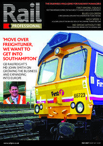 THE BUSINESS MAGAZINE FOR RAILWAY MANAGERS  FIRST AMONG EQUALS