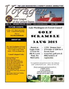 THEHLAKE WASHINGTON OUR ANNUAL USCGC EALY DINNER  & EVERETT COUNCIL NEWSLETTER