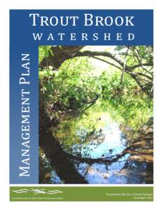 Trout Brook Management Plan watershed  Cumberland County Soil & Water Conservation District