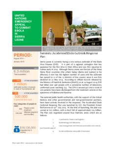 Microsoft Word - 1st UN emergency ebola appeal - Sierra Leone.docx
