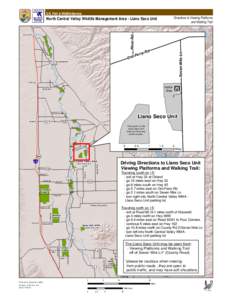 U.S. Fish & Wildlife Service  Directions to Viewing Platforms and Walking Trail  North Central Valley Wildlife Management Area - Llano Seco Unit