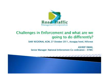 Microsoft PowerPoint - SARF AGM - 27 October 2011.pptx