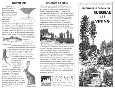 Lee Vining Creek Trail brochure - French.indd