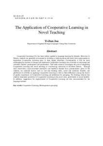 Microsoft Word - 02.The Application of Cooperative Learning in Novel Teachi…