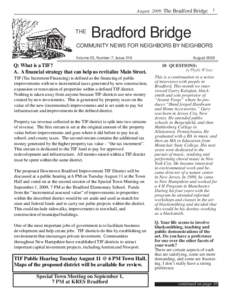 August 2009 The Bradford Bridge  THE 1